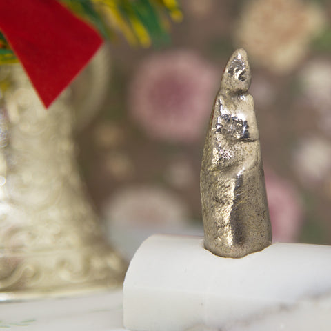 Maria Dolorosa - Mary of Bondi figurine in silver bronze