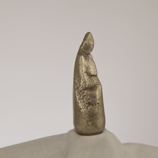 Maria Dolorosa - Mary of Bondi figurine in silver bronze