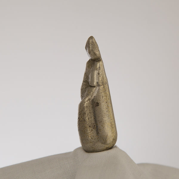 Maria Dolorosa - Mary of Bondi figurine in silver bronze