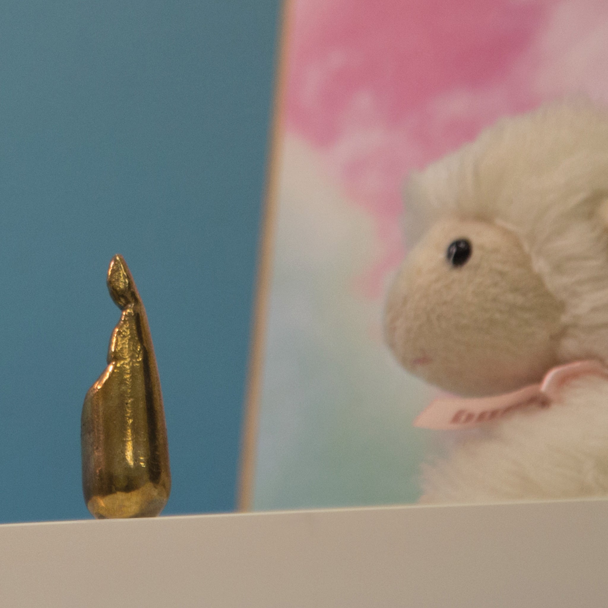 Maria Felicitas - Mary of Bondi figurine in gold bronze