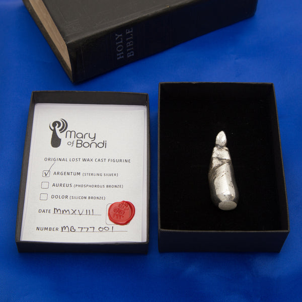 Maria Mirabilis - Mary of Bondi figurine in solid sterling silver
